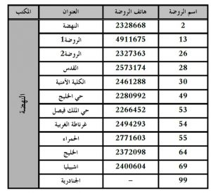 الروضات الحكومية في شرق الرياض الروضات الحكومية في شرق الرياض