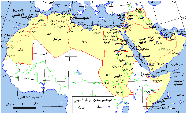 خريطة العالم الوطن العربي - www.fisio-piu.it.