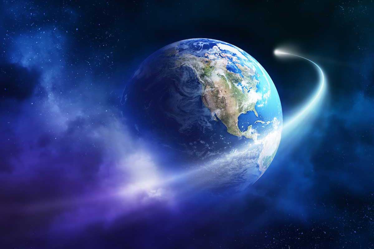 مدار الأرض هو المسار الذي تتبعه الأرض أثناء دورانها حول محورها