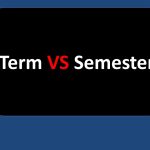 الفرق بين term و semester